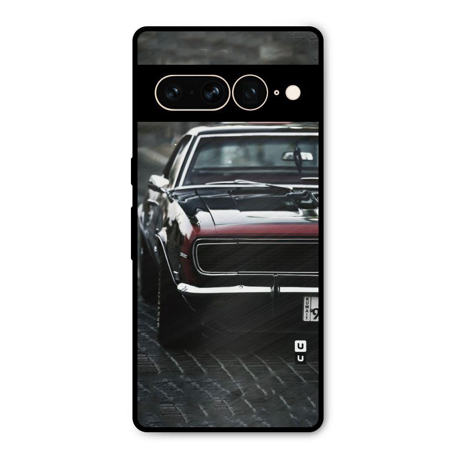 Class Vintage Car Metal Back Case for Google Pixel 7 Pro