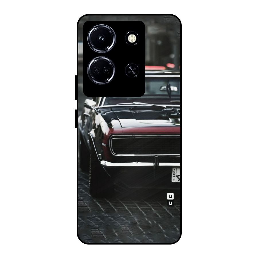 Class Vintage Car Metal Back Case for Infinix Note 30 5G