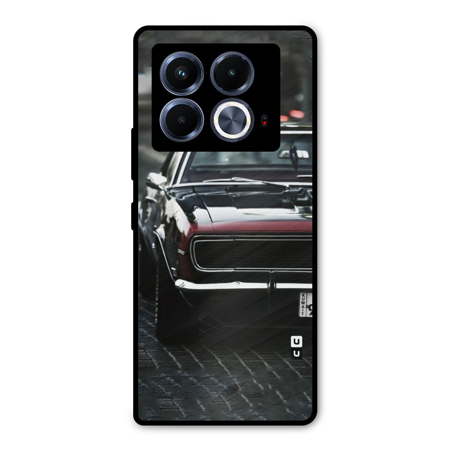 Class Vintage Car Metal Back Case for Infinix Note 40 5G