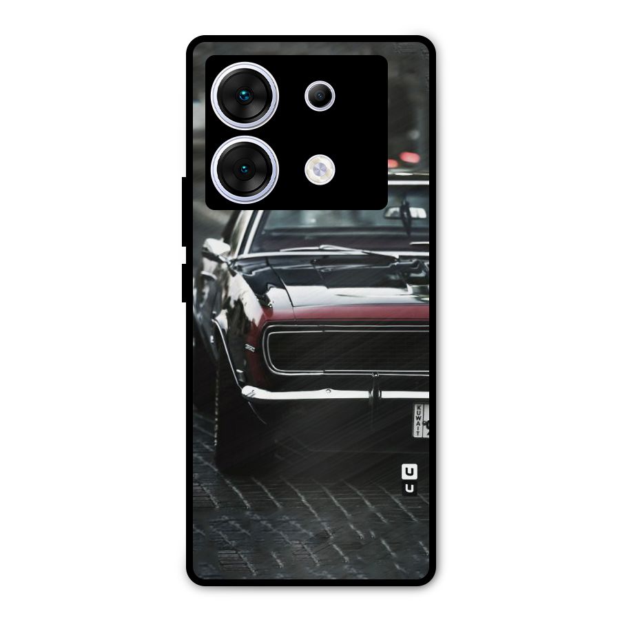 Class Vintage Car Metal Back Case for Infinix Zero 30 5G