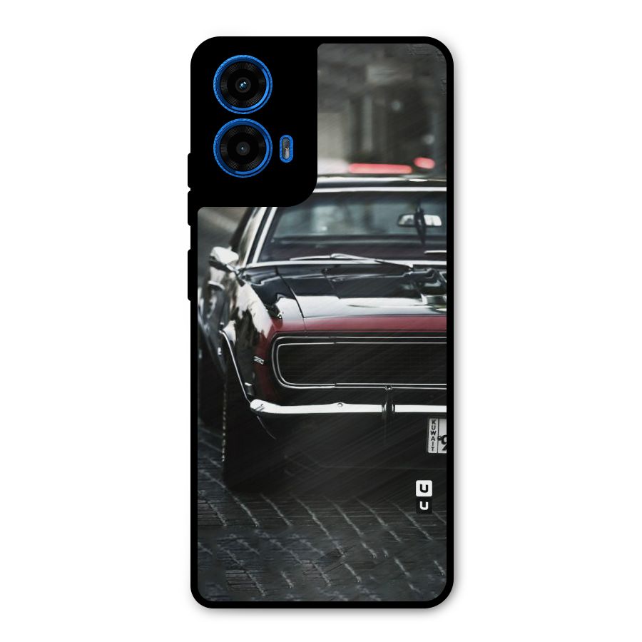 Class Vintage Car Metal Back Case for Moto G45