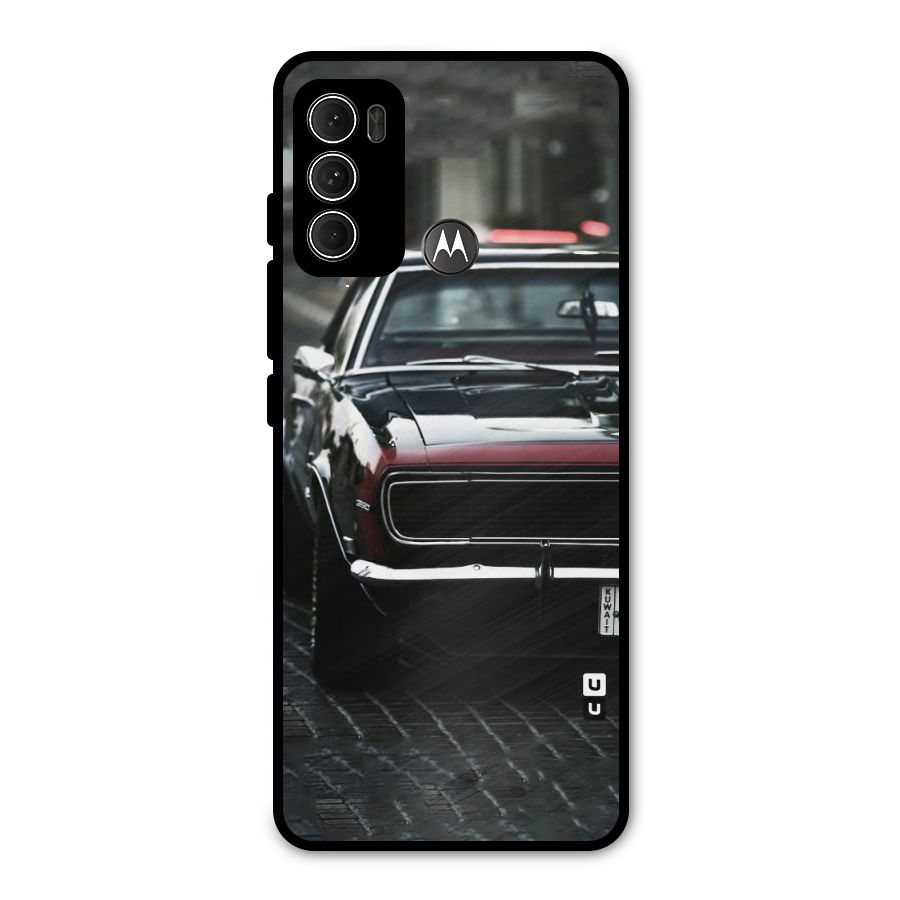 Class Vintage Car Metal Back Case for Moto G60