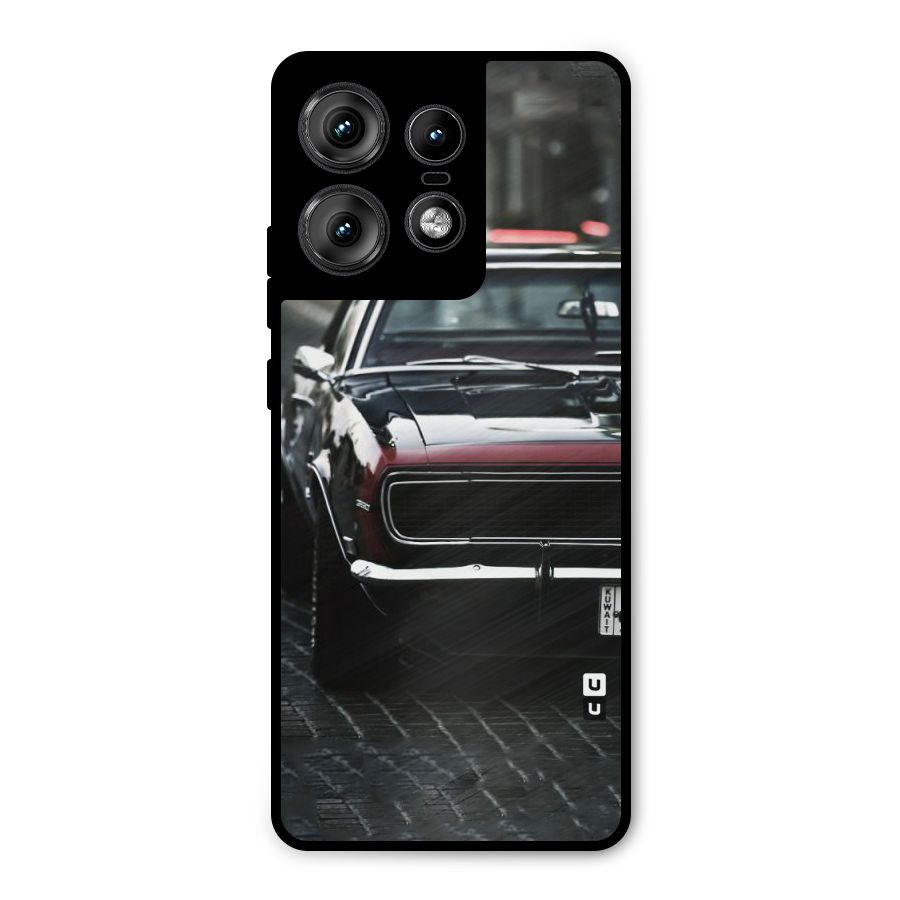 Class Vintage Car Metal Back Case for Motorola Edge 50 Pro