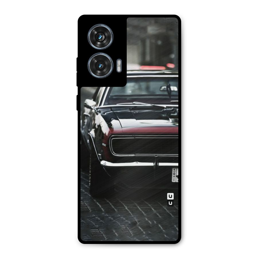 Class Vintage Car Metal Back Case for Motorola G96