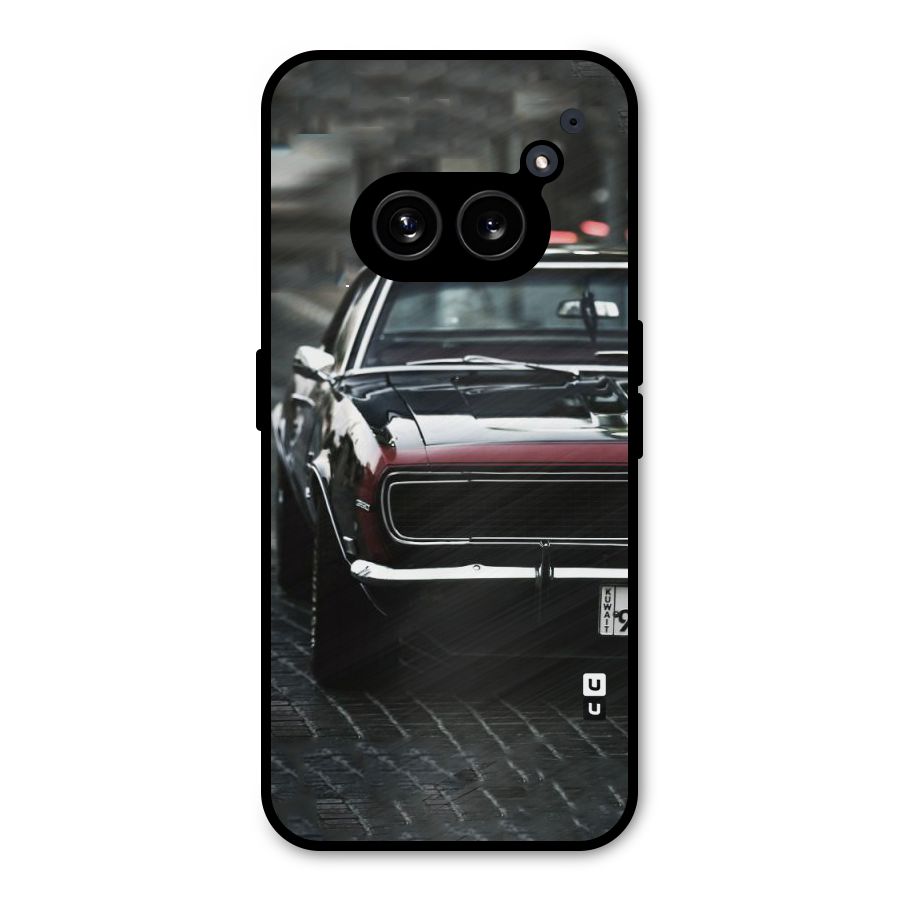 Class Vintage Car Metal Back Case for Nothing Phone 2a Plus