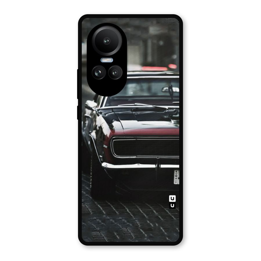 Class Vintage Car Metal Back Case for Oppo Reno10 Pro