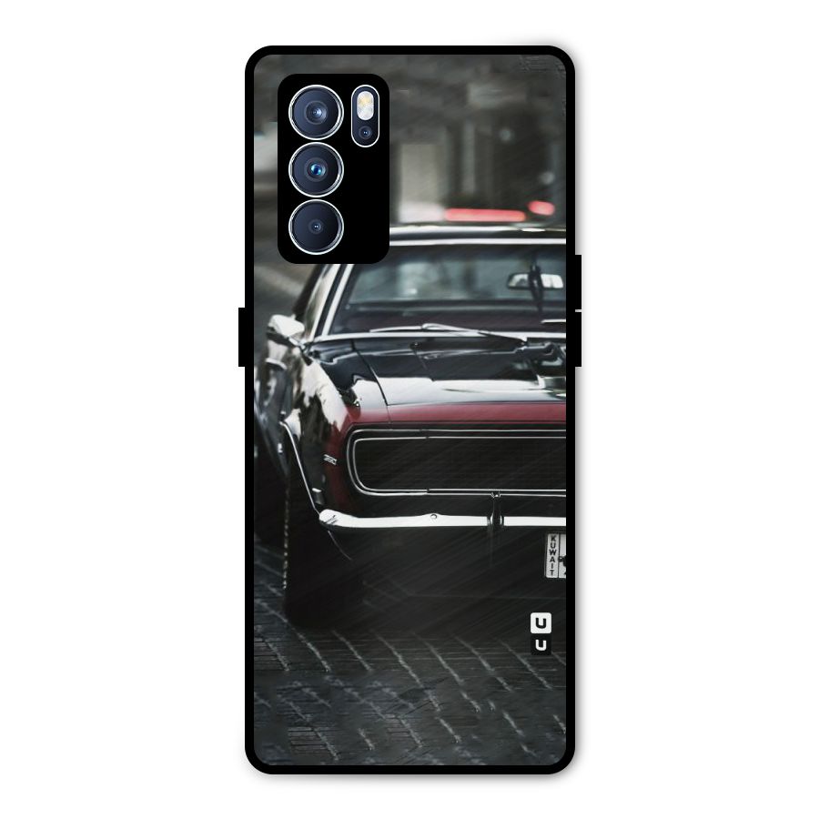 Class Vintage Car Metal Back Case for Oppo Reno6 Pro 5G