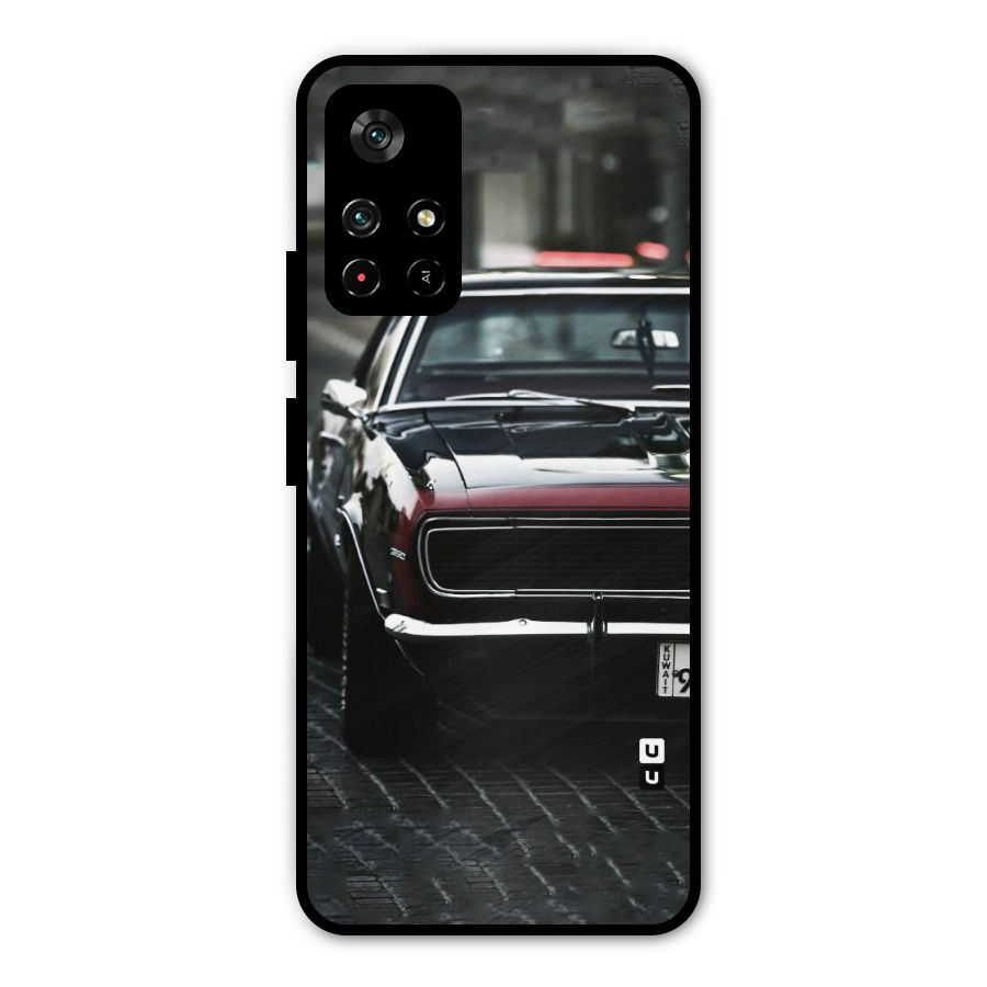 Class Vintage Car Metal Back Case for Poco M4 Pro 5G