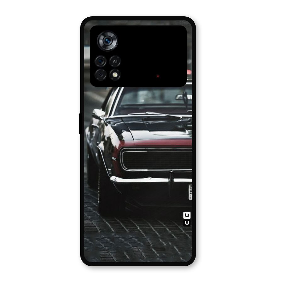 Class Vintage Car Metal Back Case for Poco X4 Pro 5G