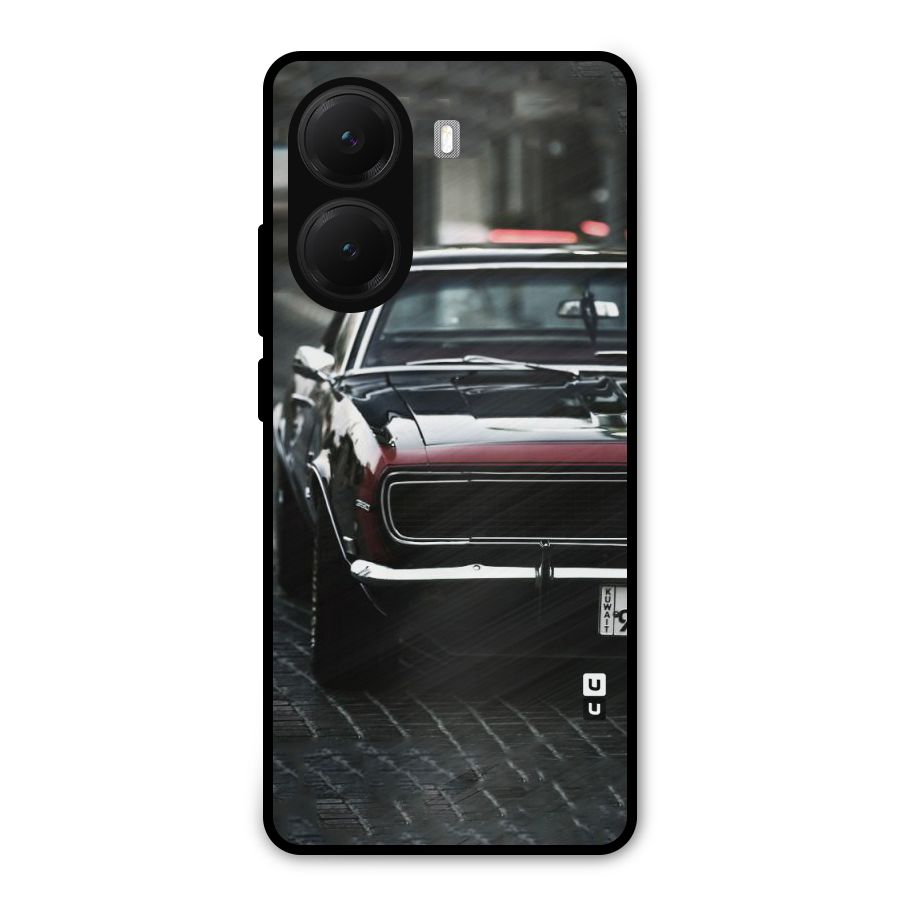 Class Vintage Car Metal Back Case for Poco X7 Pro