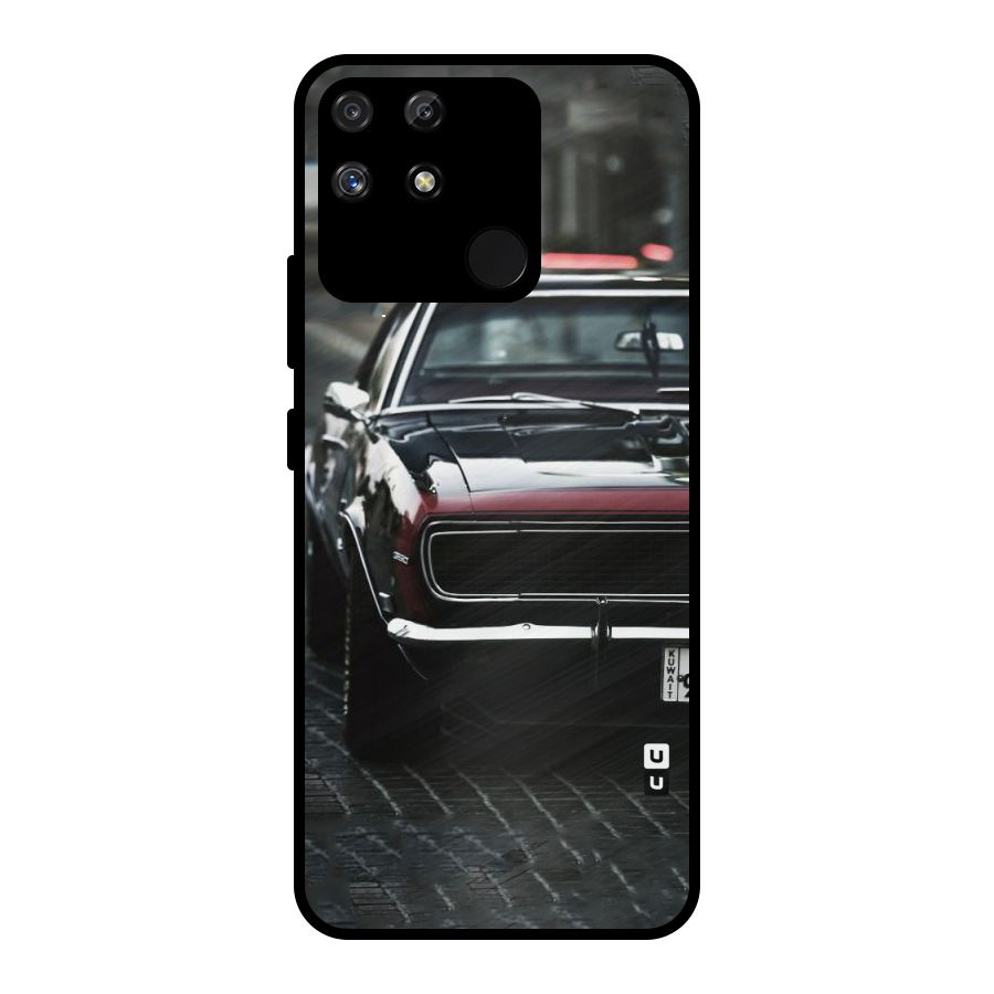 Class Vintage Car Metal Back Case for Realme Narzo 50A