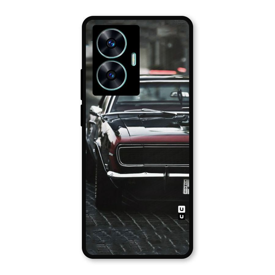 Class Vintage Car Metal Back Case for Realme Narzo N55