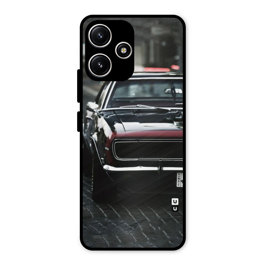 Class Vintage Car Metal Back Case for Redmi 12 5G
