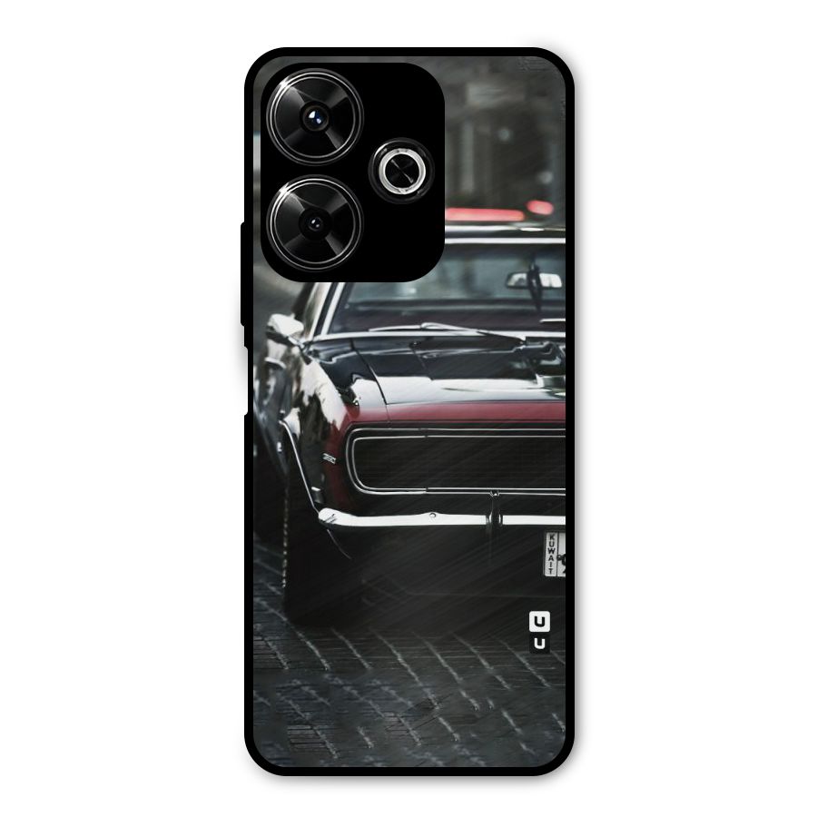 Class Vintage Car Metal Back Case for Redmi 13 5G