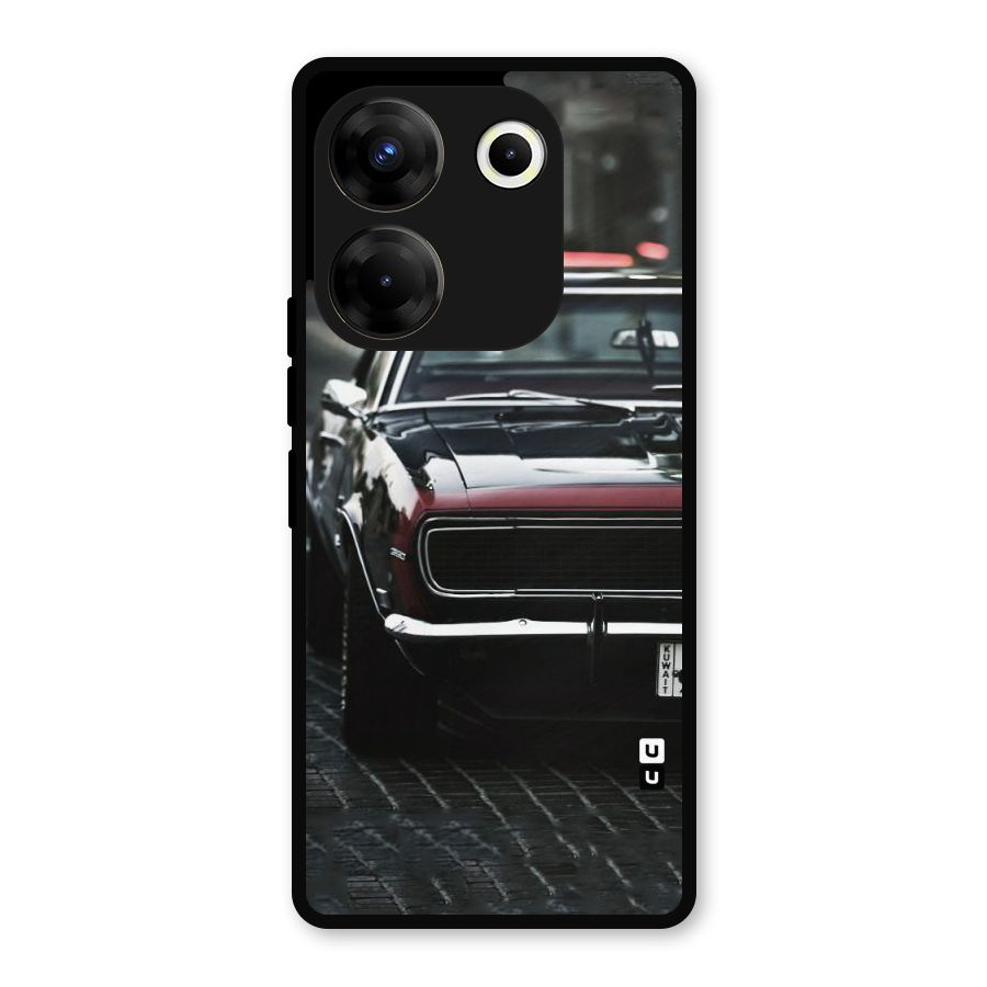 Class Vintage Car Metal Back Case for Tecno Camon 20 Pro