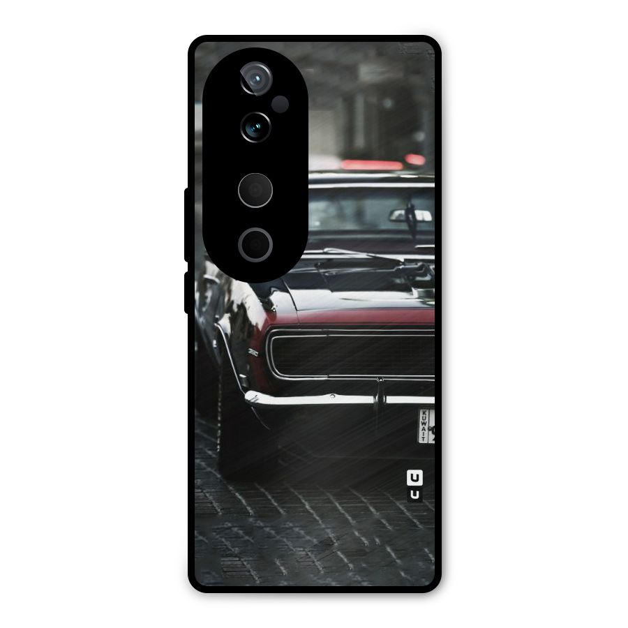 Class Vintage Car Metal Back Case for Vivo T3 Ultra