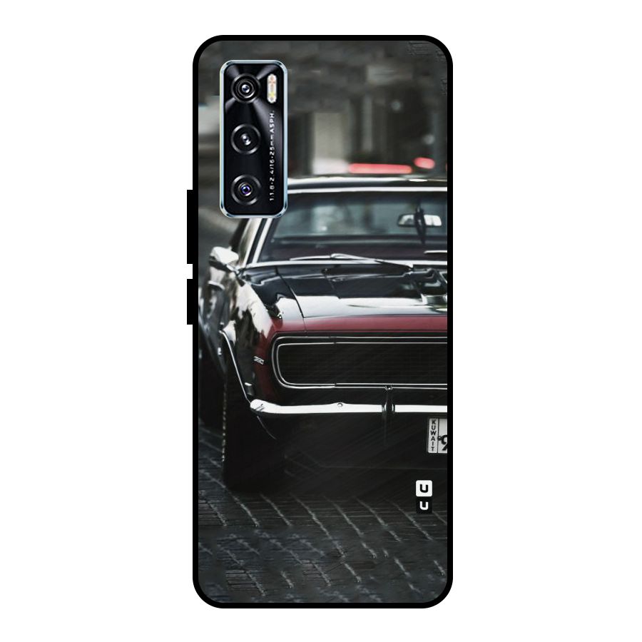 Class Vintage Car Metal Back Case for Vivo V20 SE