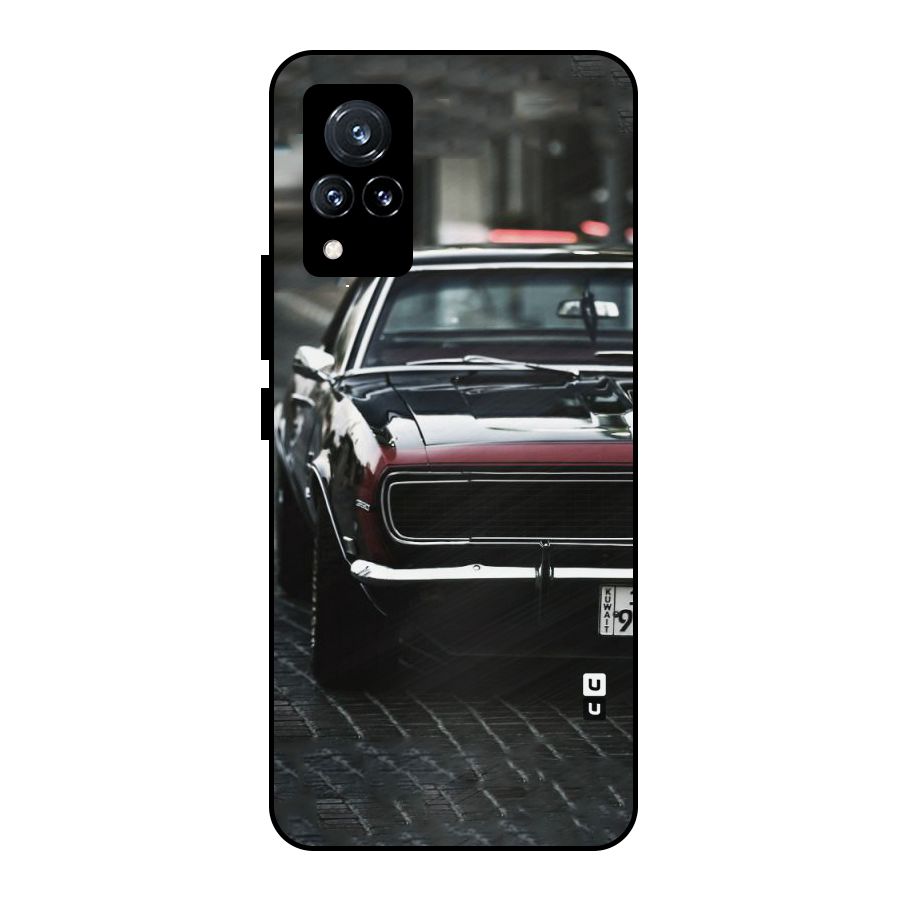 Class Vintage Car Metal Back Case for Vivo V21 5G