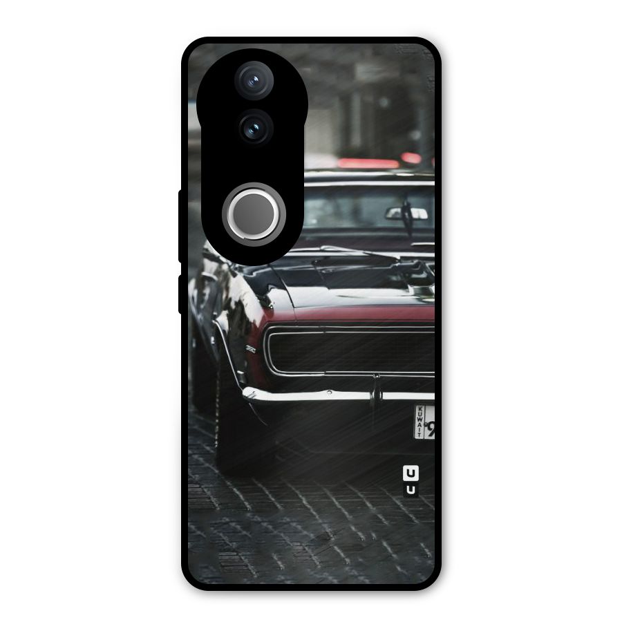 Class Vintage Car Metal Back Case for Vivo V50e