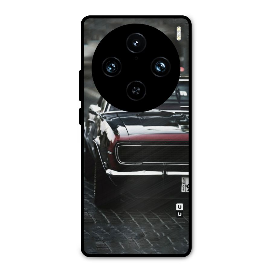 Class Vintage Car Metal Back Case for Vivo X100 Pro