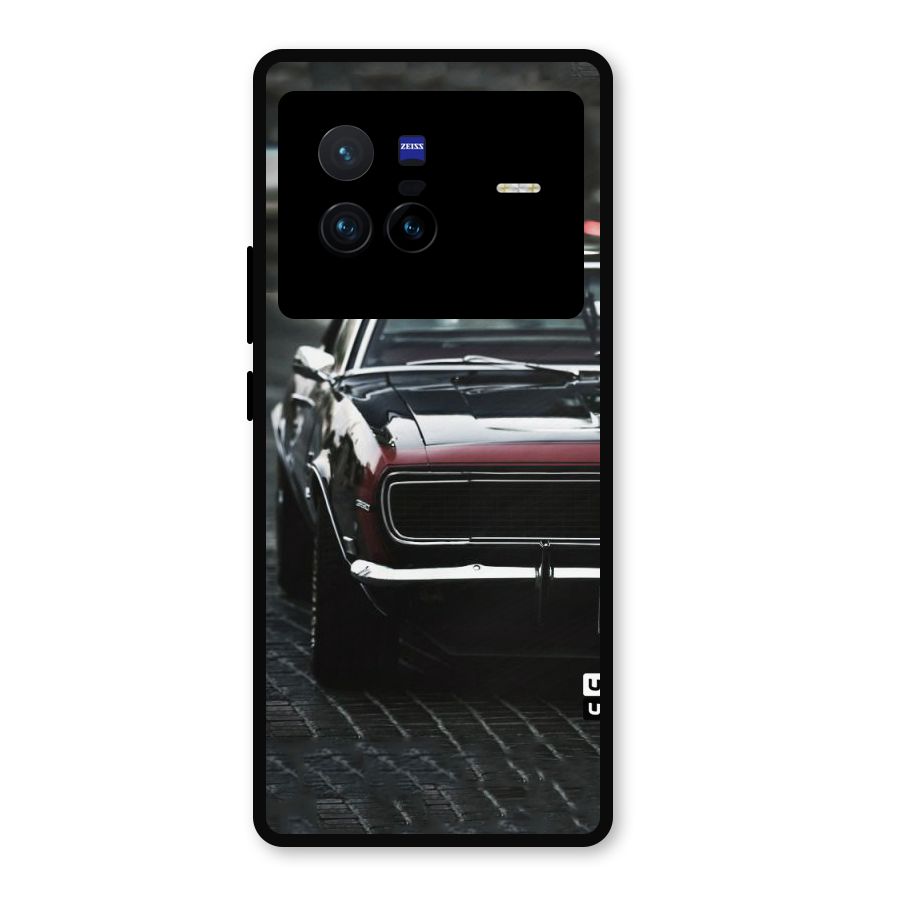 Class Vintage Car Metal Back Case for Vivo X80