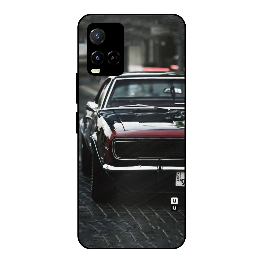 Class Vintage Car Metal Back Case for Vivo Y21