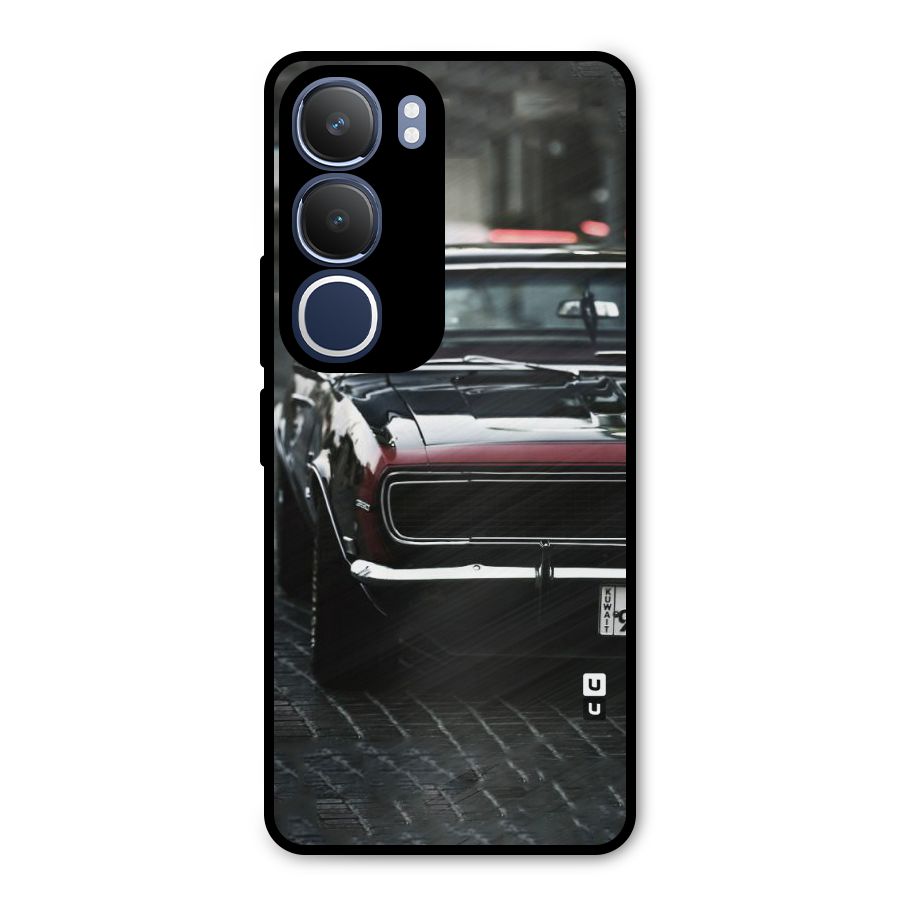 Class Vintage Car Metal Back Case for Vivo Y29