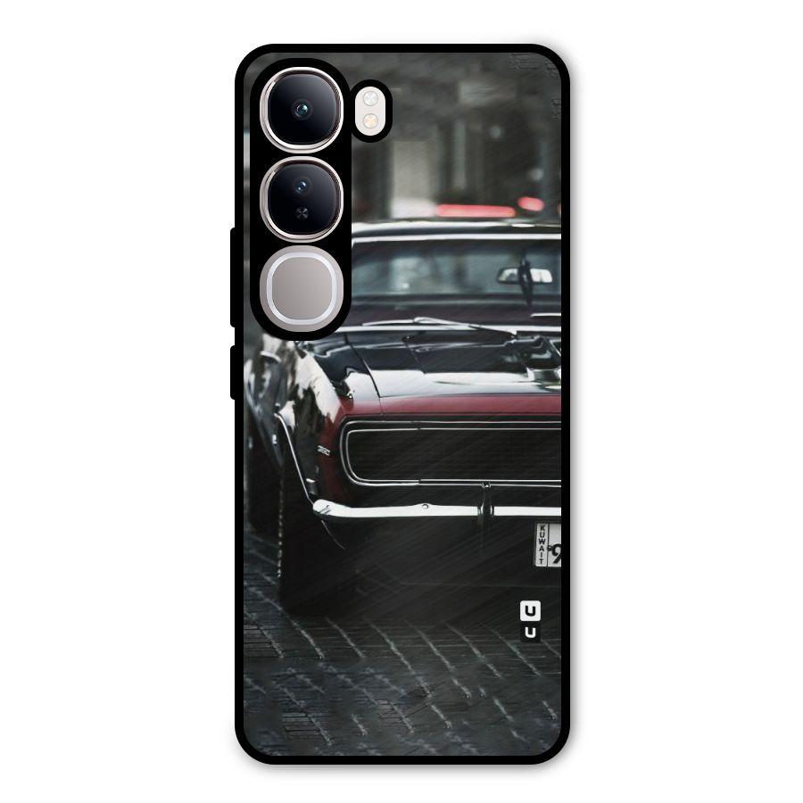 Class Vintage Car Metal Back Case for Vivo Y300