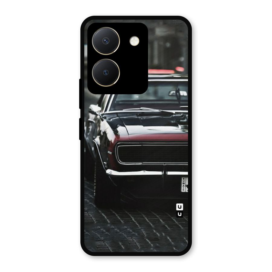 Class Vintage Car Metal Back Case for Vivo Y36