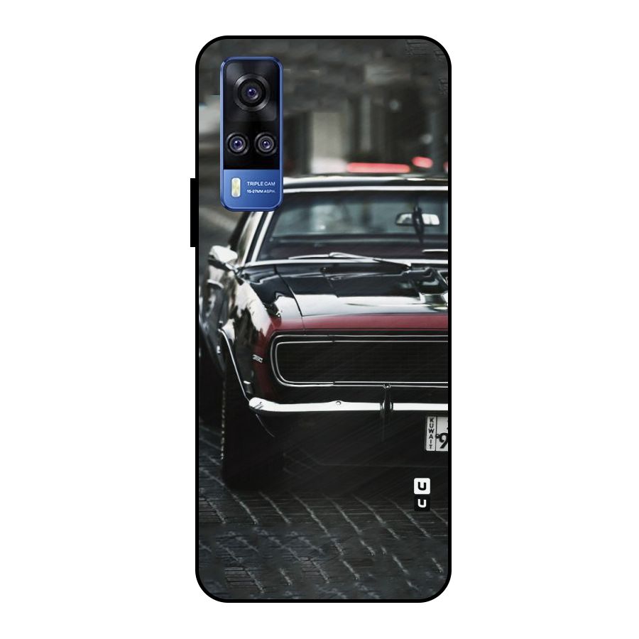 Class Vintage Car Metal Back Case for Vivo Y51