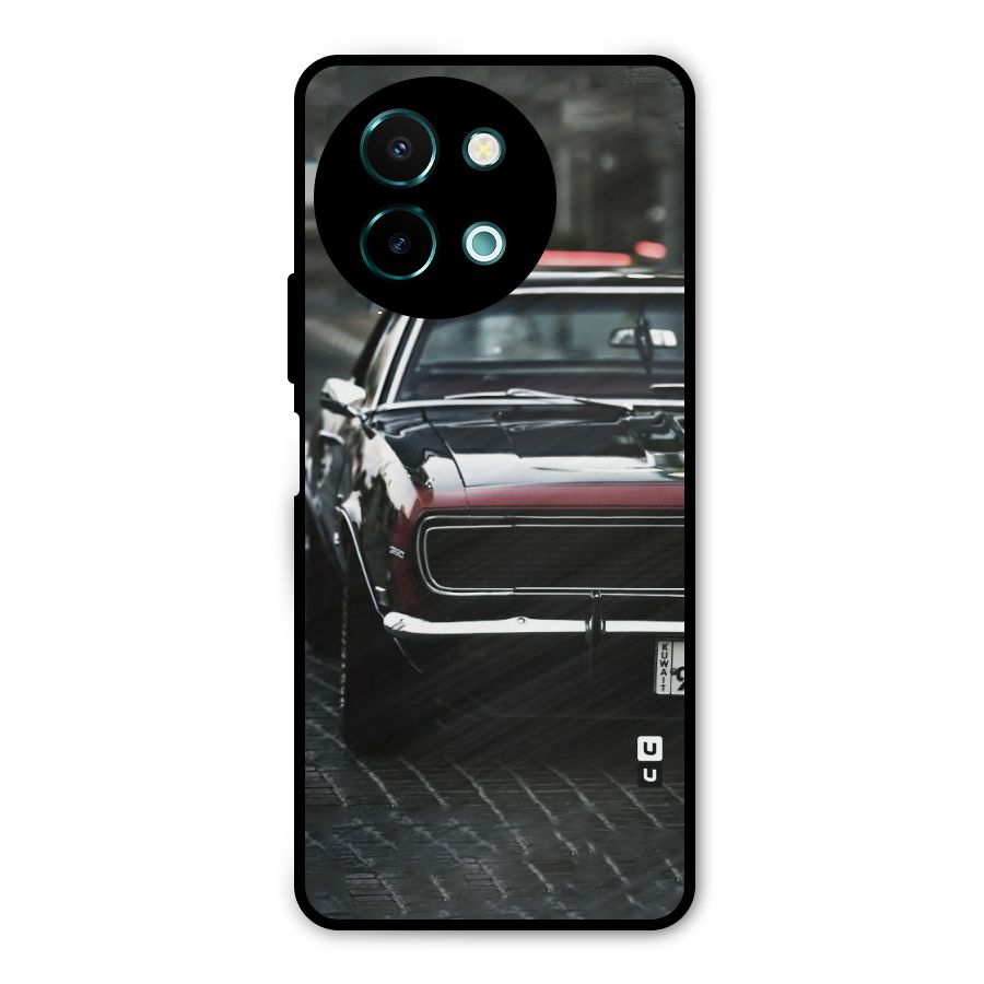 Class Vintage Car Metal Back Case for Vivo Y58