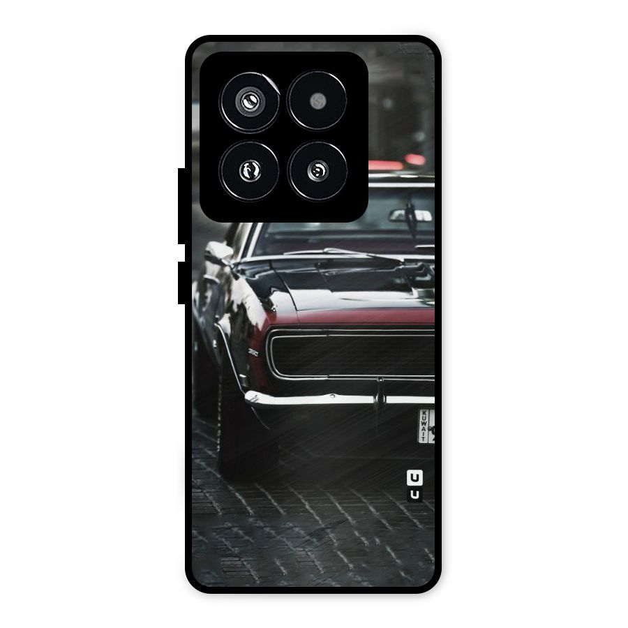 Class Vintage Car Metal Back Case for Xiaomi 14 Pro