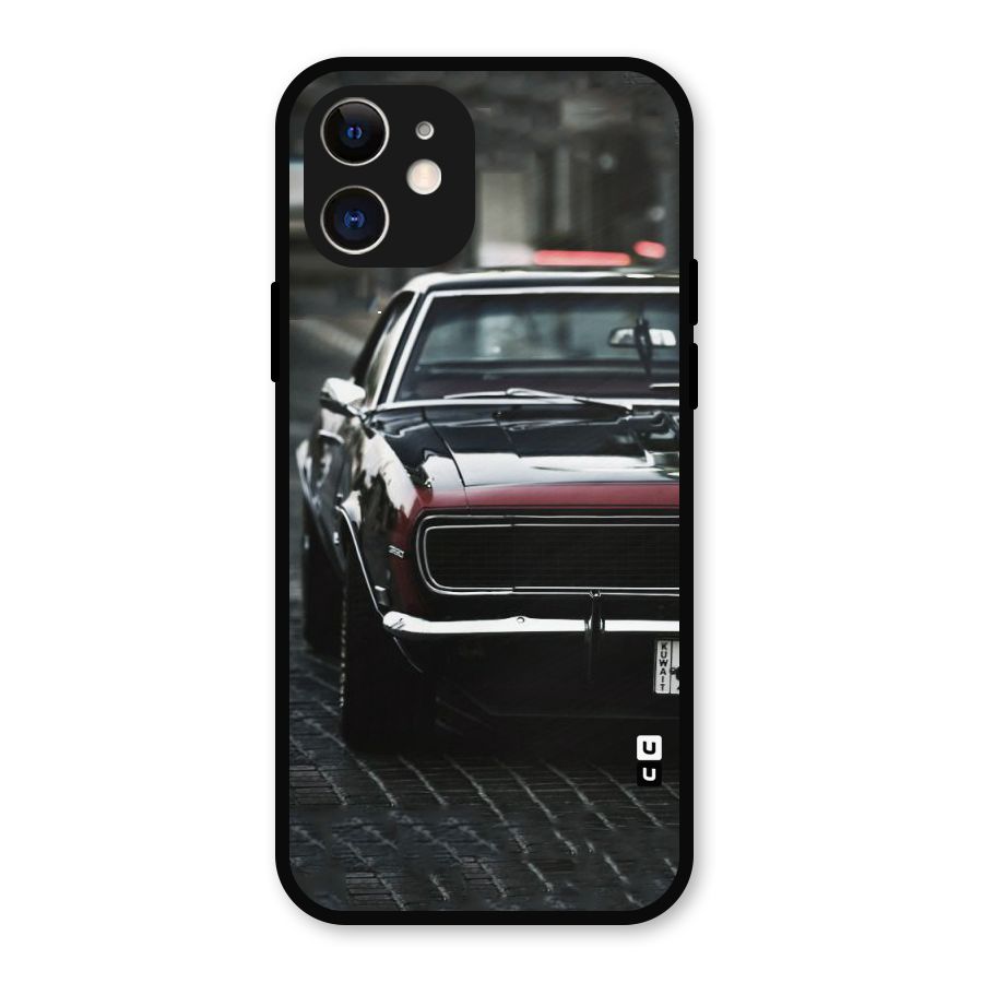 Class Vintage Car Metal Back Case for iPhone 12