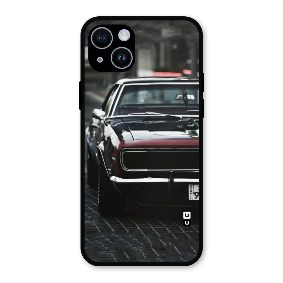 Class Vintage Car Metal Back Case for iPhone 14