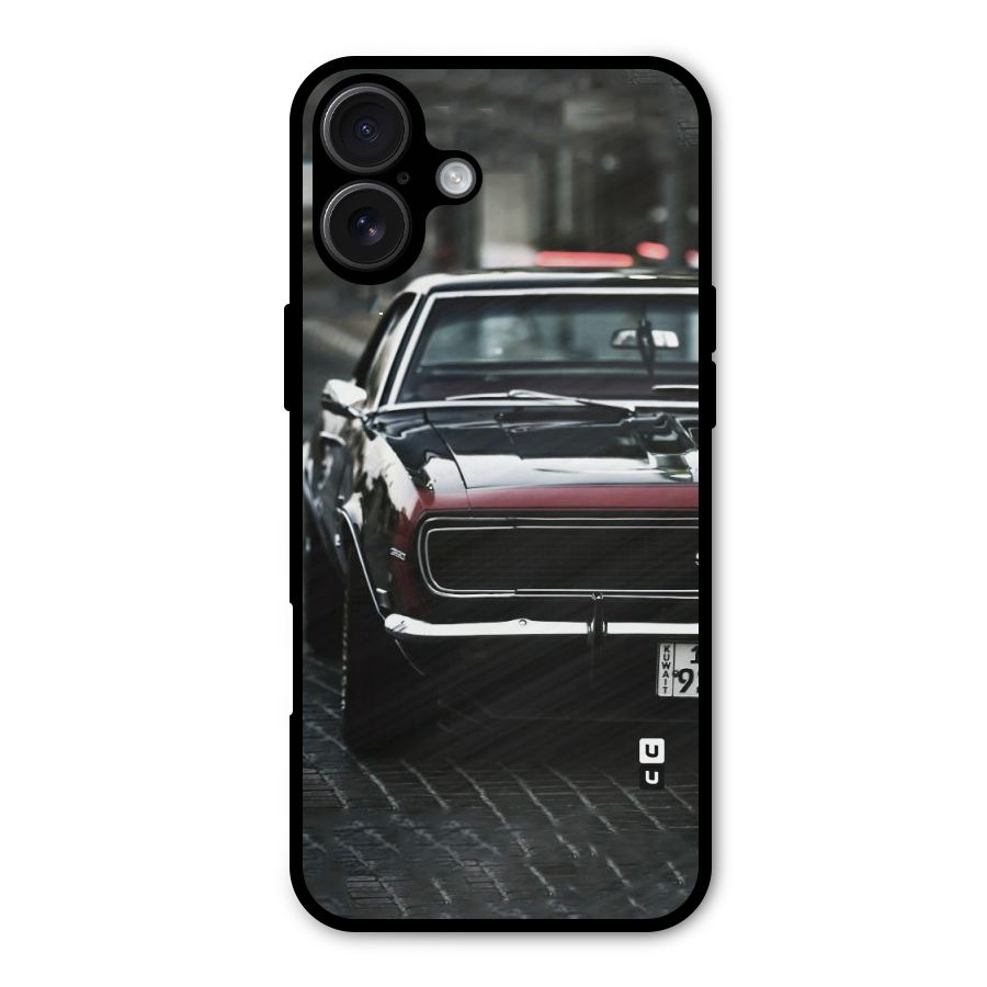 Class Vintage Car Metal Back Case for iPhone 16 Plus