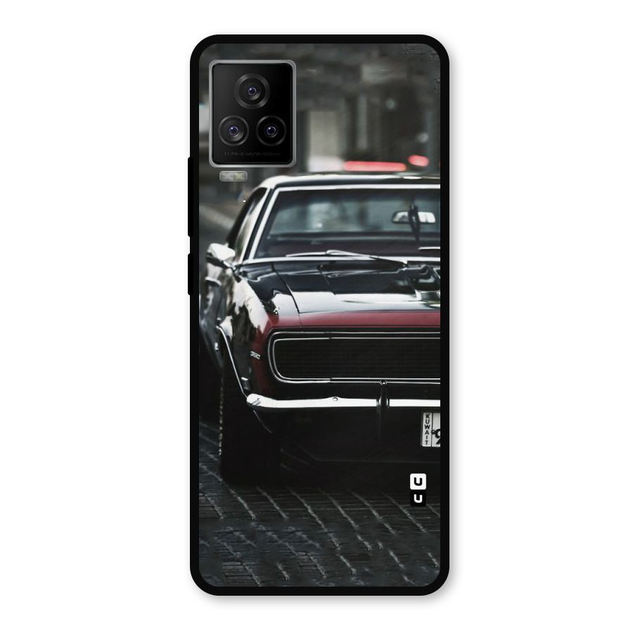 Class Vintage Car Metal Back Case for iQOO 7 Legend 5G