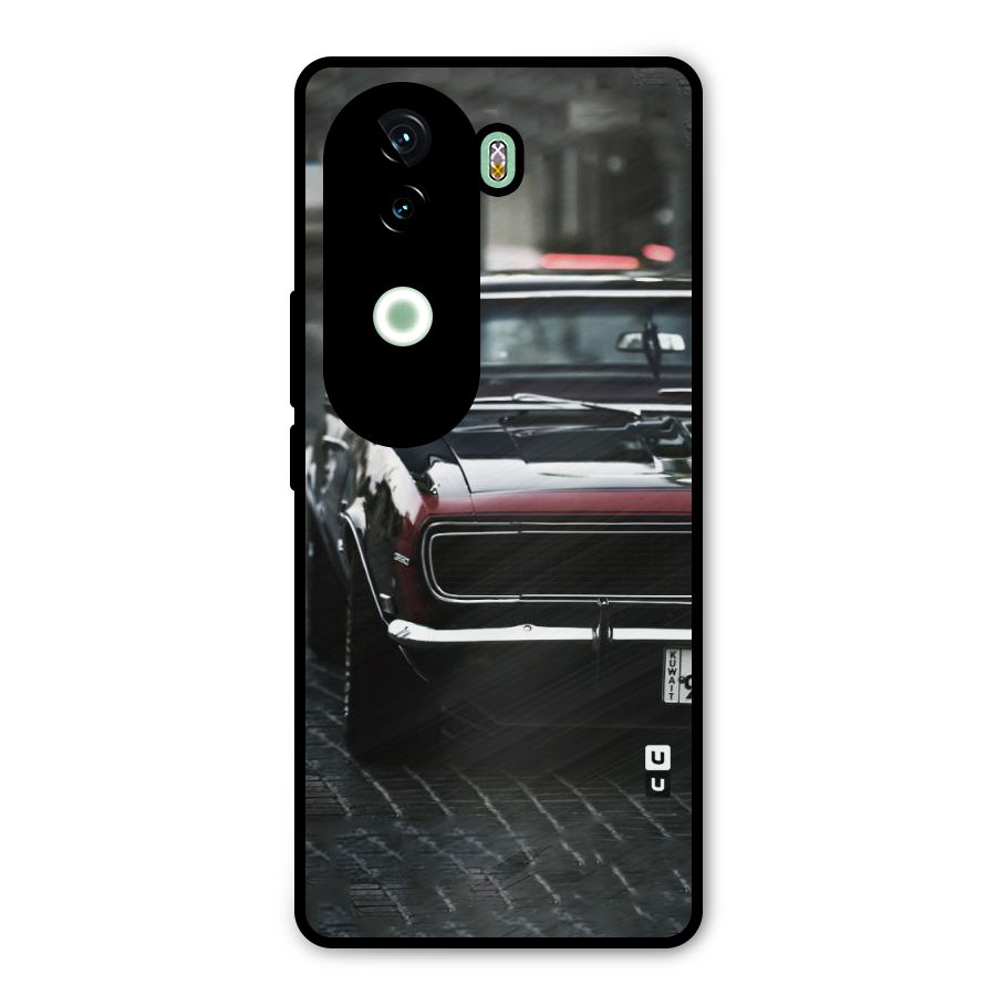 Class Vintage Car Metal Back Case for iQOO Z9s