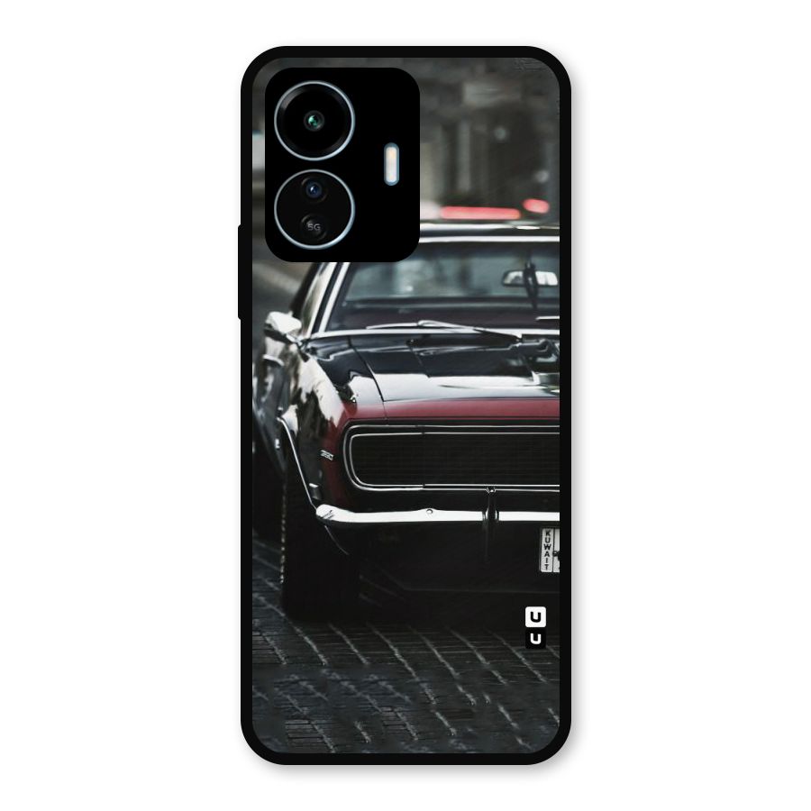 Class Vintage Car Metal Back Case for vivo iQOO Z6 Lite 5G