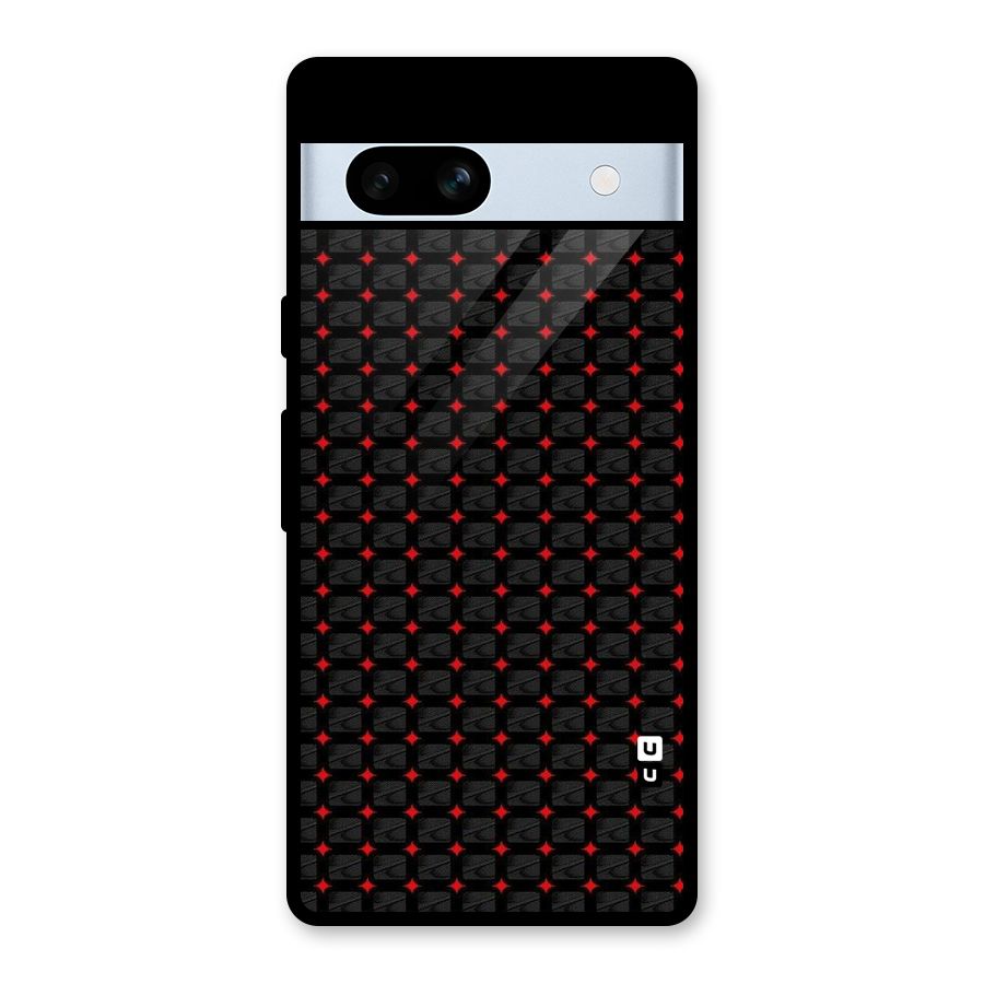 Class With Polka Glass Back Case for Google Pixel 7a