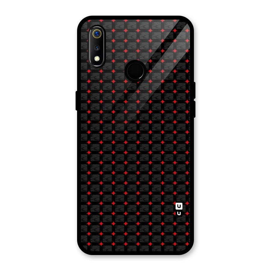 Class With Polka Glass Back Case for Realme 3i