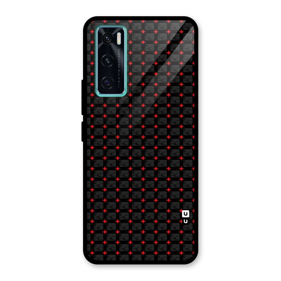 Class With Polka Glass Back Case for Vivo V20 SE