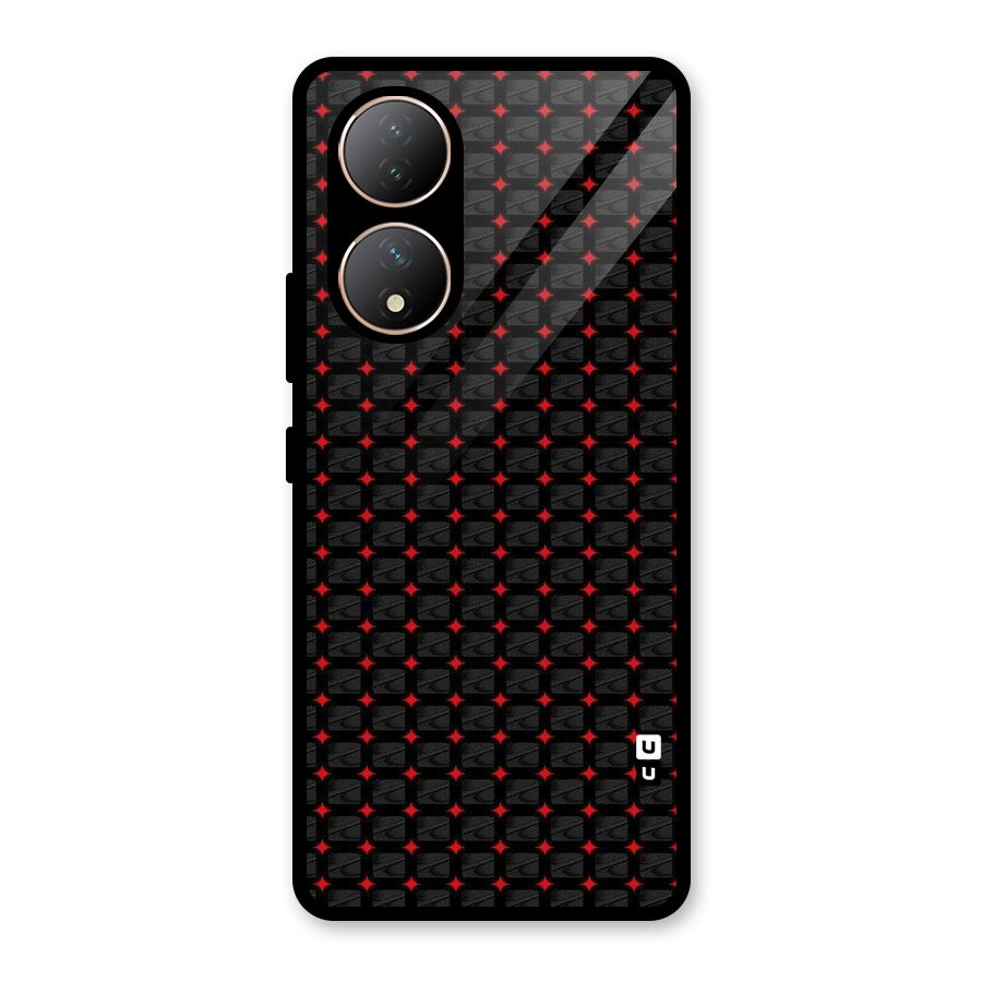 Class With Polka Glass Back Case for Vivo Y100A