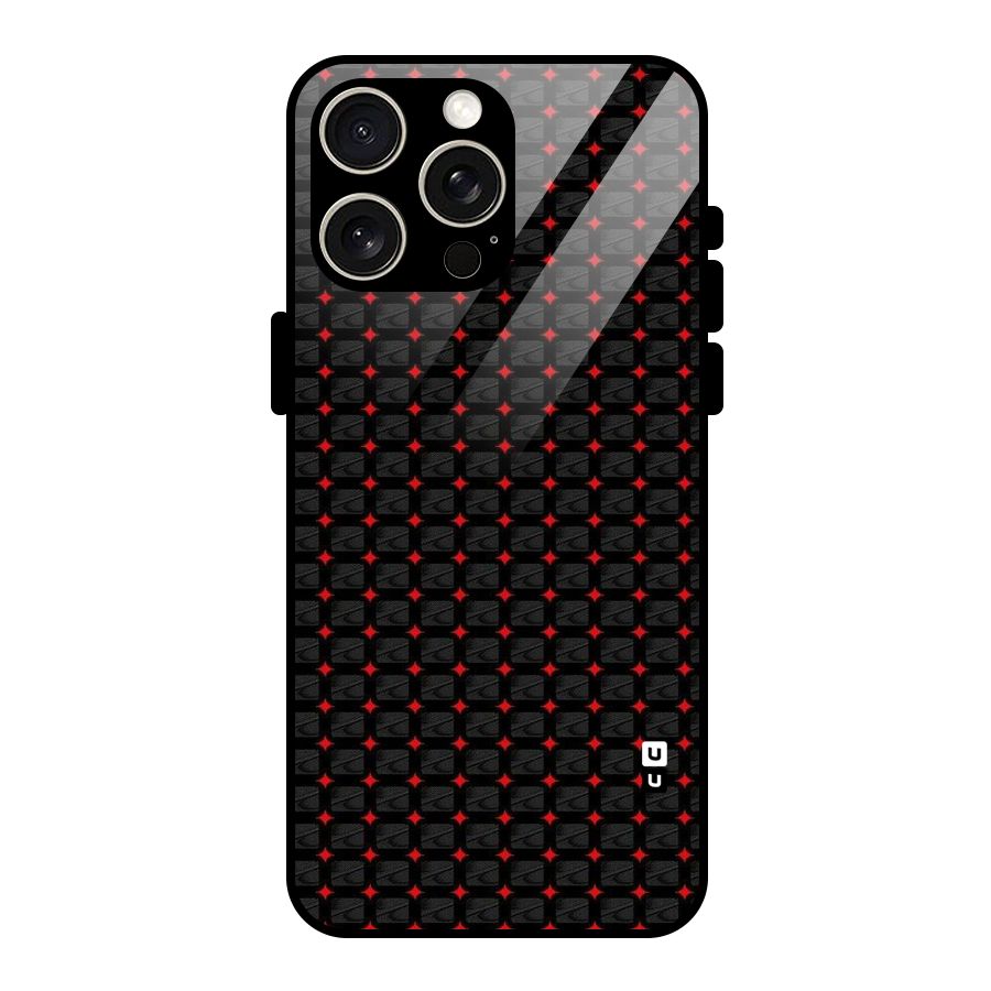 Class With Polka Glass Back Case for iPhone 15 Pro Max