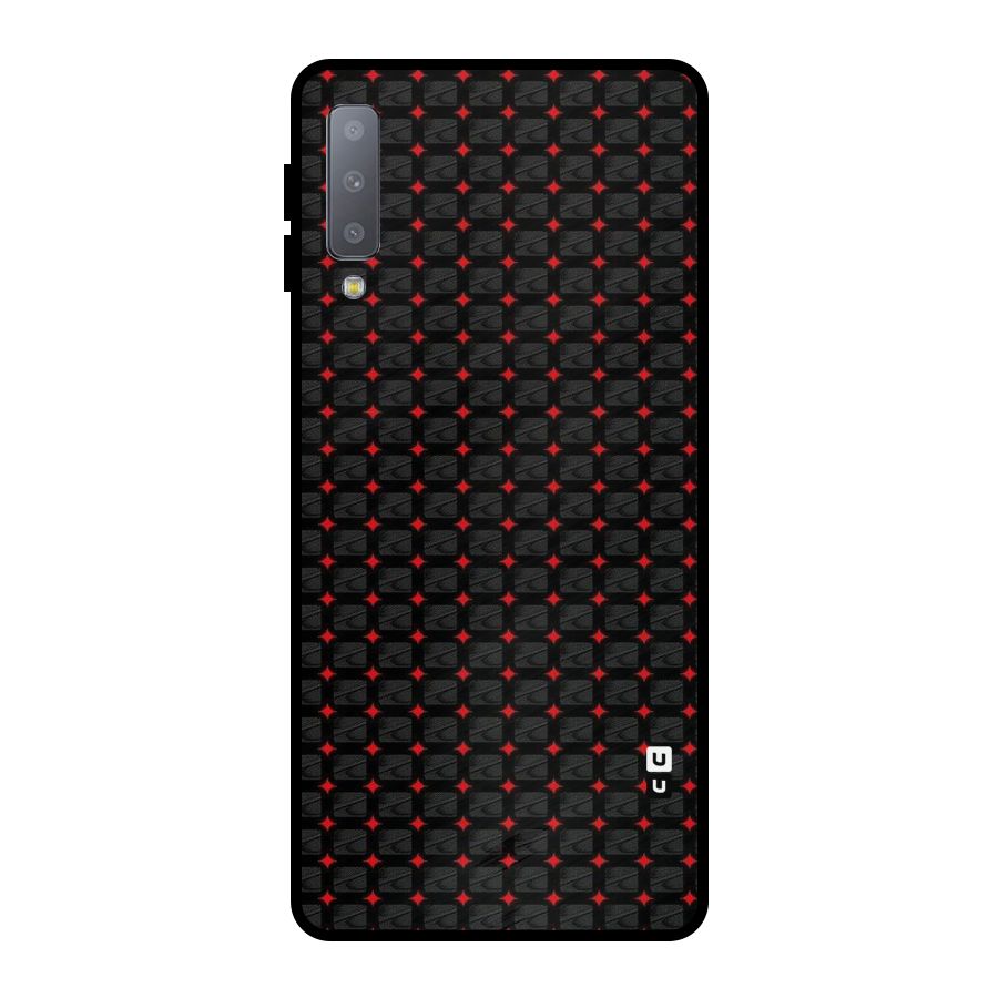 Class With Polka Metal Back Case for Galaxy A7 (2018)