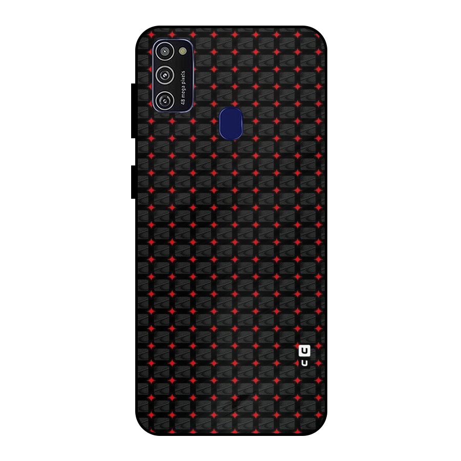 Class With Polka Metal Back Case for Galaxy M21