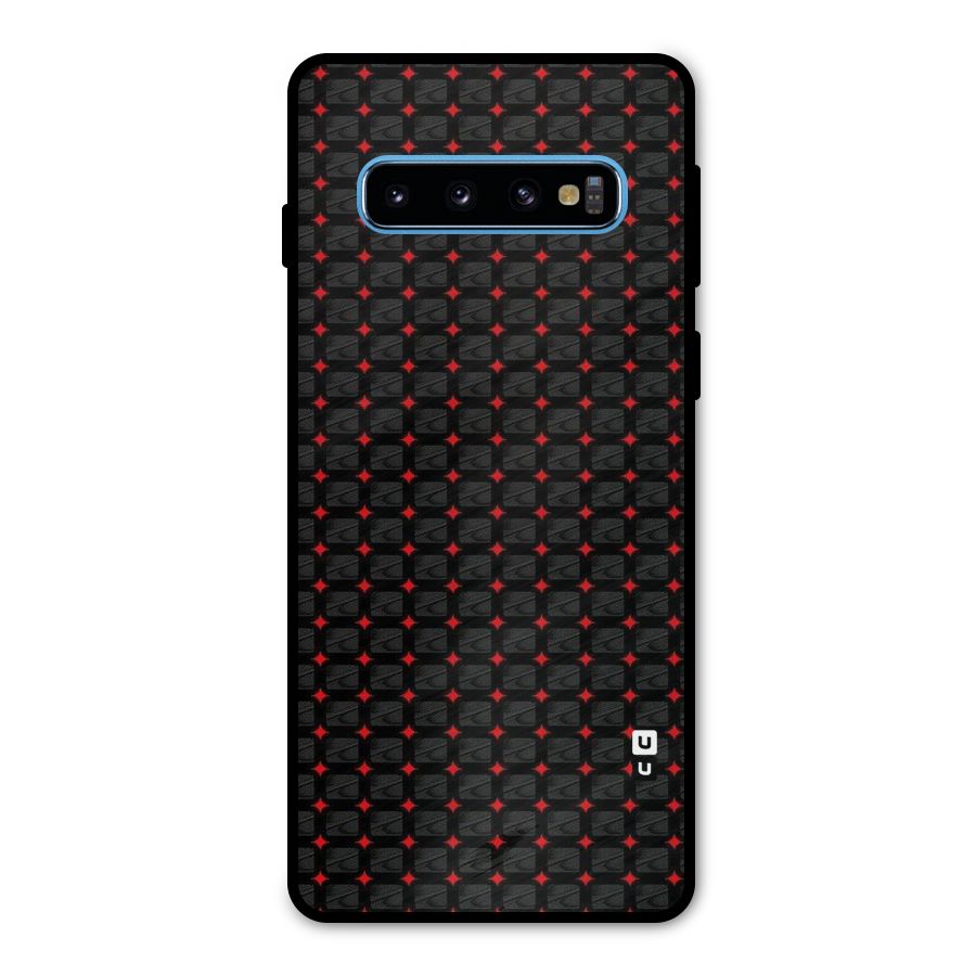 Class With Polka Metal Back Case for Galaxy S10