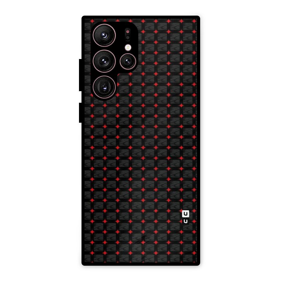 Class With Polka Metal Back Case for Galaxy S22 Ultra 5G