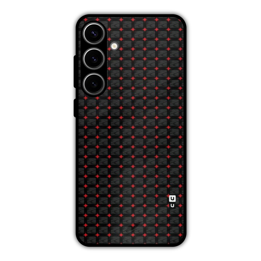 Class With Polka Metal Back Case for Galaxy S24 Plus