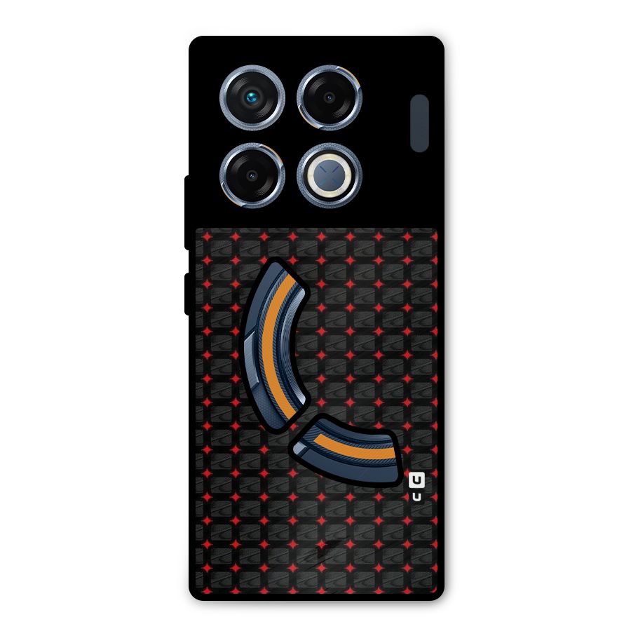 Class With Polka Metal Back Case for Infinix GT 20 Pro