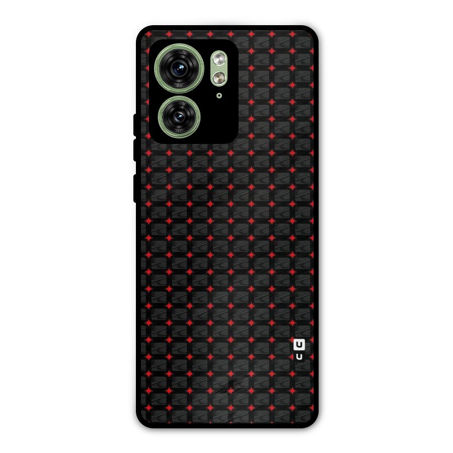 Class With Polka Metal Back Case for Motorola Edge 40 5G